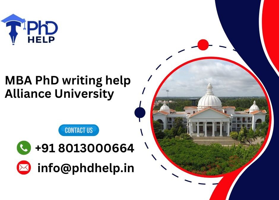 MBA PhD writing help Alliance University.phdhelp.in