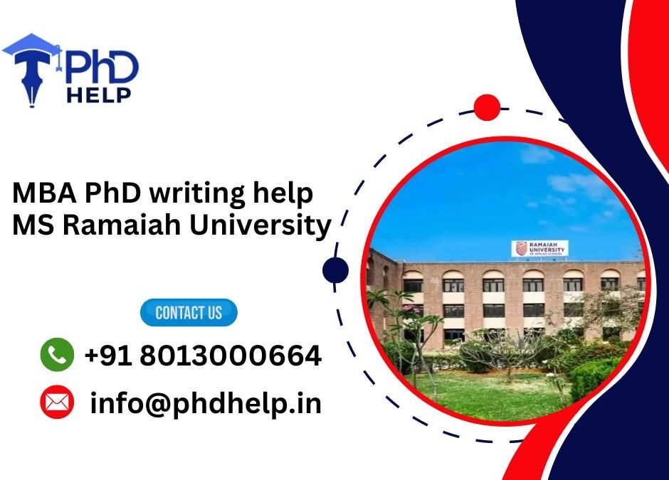 MBA PhD writing help MS Ramaiah University