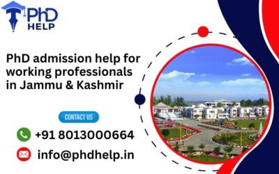 PhD admission help for working professionals in Jammu & Kashmir