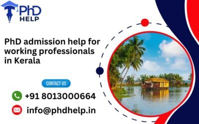 PhD admission help for working professionals in Kerala