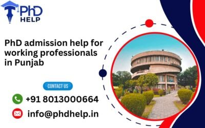 PhD admission help for working professionals in Punjab