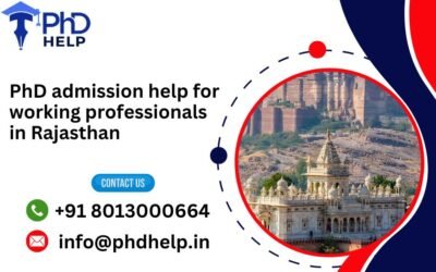 PhD admission help for working professionals in Rajasthan