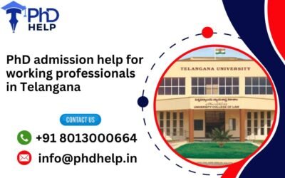 PhD admission help for working professionals in Telangana