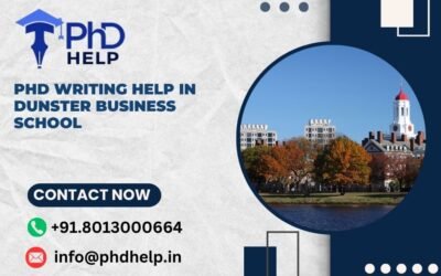PhD writing help in Dunster Business School