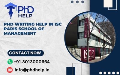 PhD writing help in ISC Paris school of Management