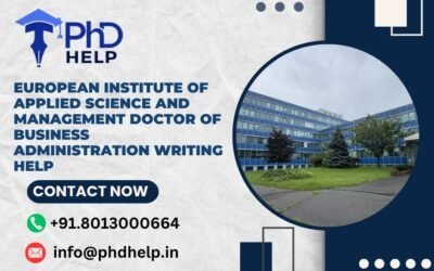 European Institute of Applied Science and Management Doctor of Business Administration Writing Help