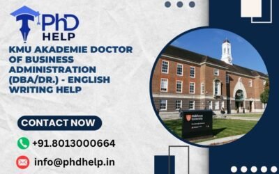 KMU Akademie Doctor of Business Administration (DBA/Dr.) – English Writing Help