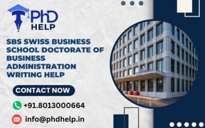 SBS Swiss Business School Doctorate of Business Administration Writing Help