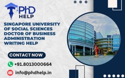 Singapore University of Social Sciences Doctor of Business Administration Writing Help