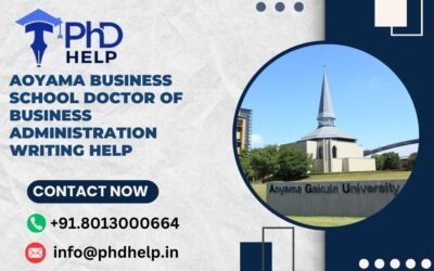 Aoyama Business School Doctor of Business Administration Writing Help