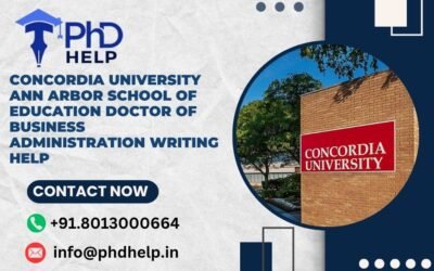 Concordia University Ann Arbor School of Education Doctor of Business Administration Writing Help