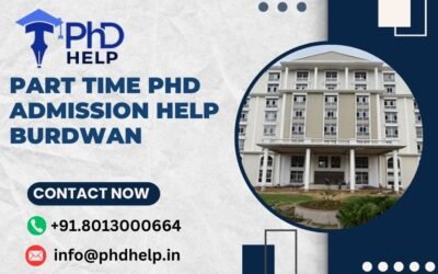 Part time PhD admission help Burdwan