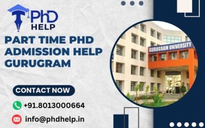 Part time PhD admission help Gurugram