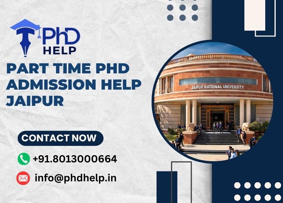 Part time PhD admission help Jaipur