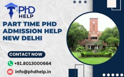 Part time PhD admission help New Delhi