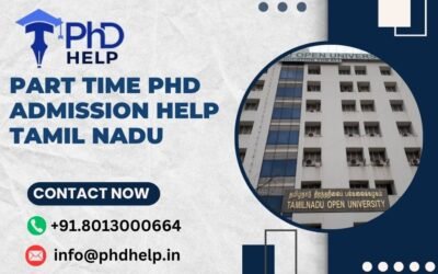 Part time PhD admission help Tamil Nadu
