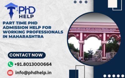 Part time PhD admission help for working professionals in Maharashtra