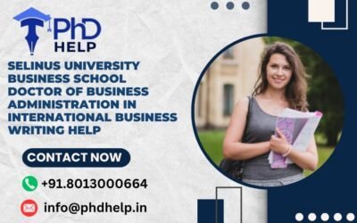 Selinus University Business School Doctor of Business Administration in International Business Writing Help
