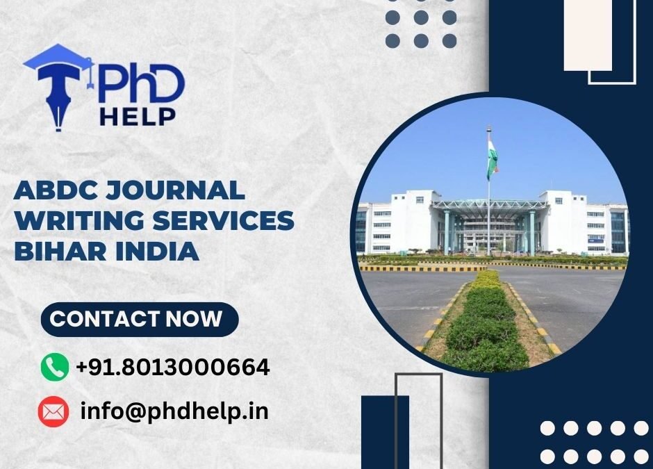 ABDC journal writing services Bihar India