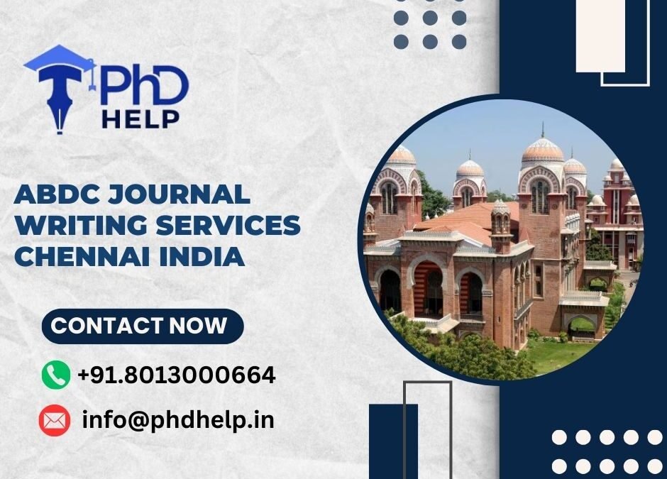 ABDC journal writing services Chennai India