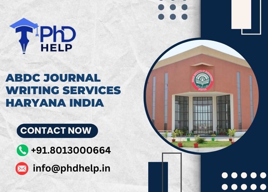 ABDC journal writing services Haryana India