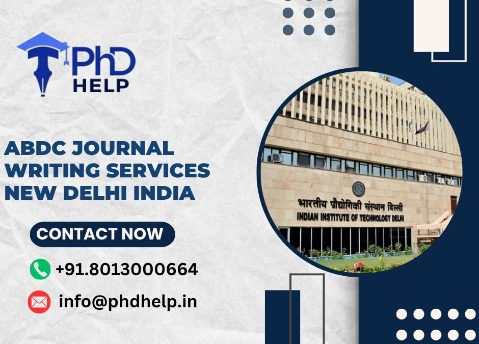 ABDC journal writing services New Delhi India
