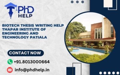 Biotech thesis writing help Thapar Institute of Engineering and Technology Patiala