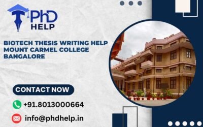 Biotech thesis writing help Mount Carmel College Bangalore